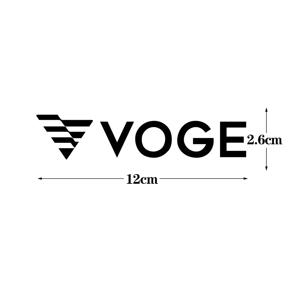 오토바이 스타일링 장식용 1개입 'VOGE 로고' 스티커 세트 - 브랜드 테마 데칼 액세서리