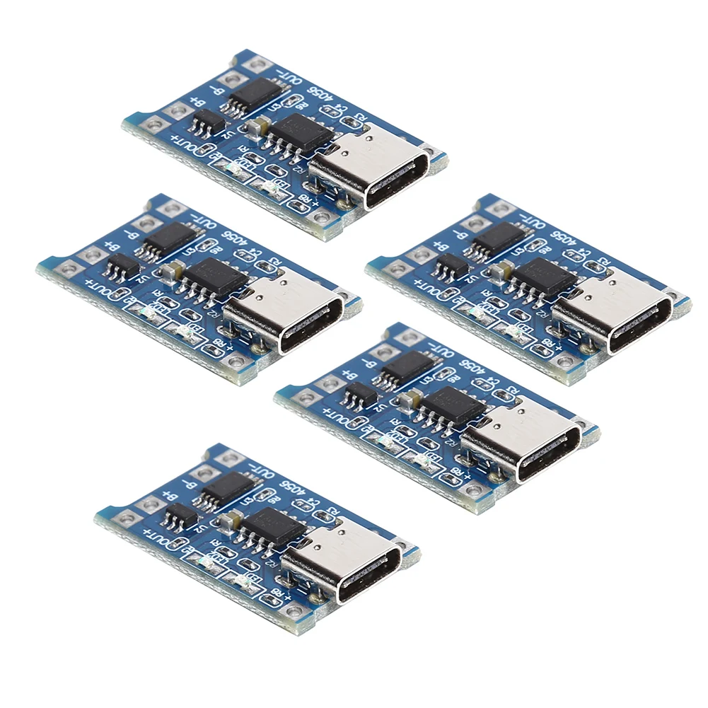 5-20PCS HW373 TP4056 1A 18650 Lithium Battery Charger Module Protection Board Type-C USB Charge Protection 4.5V-5V Input voltage