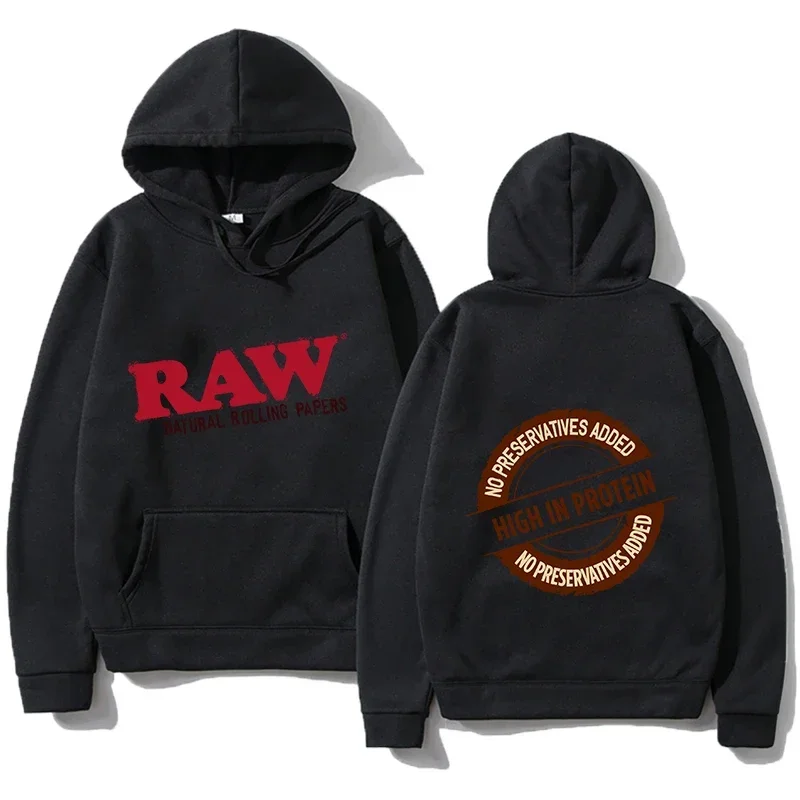 2024 Autunm RAW Printed Fashion Men Hoodie Men's Sweatshirt Harajuku Hip Hop Casual Women Hoodie High Quality Pullover Top