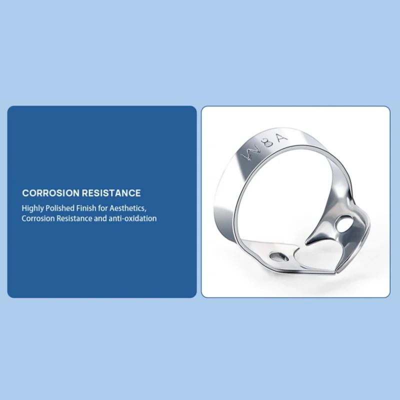 JUMTOP الأسنان المطاط السد المشابك اللبية الترميم حاجز كليب حامل الإطار المولي الأسنان الفولاذ المقاوم للصدأ أدوات تقويم الأسنان #3