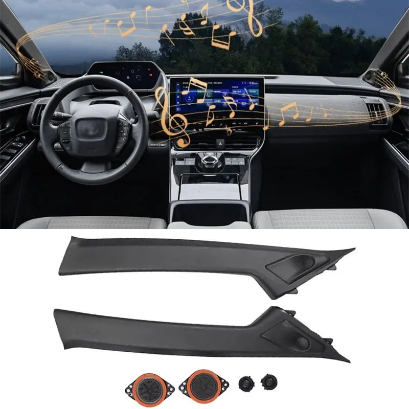 

for Toyota BZ4X Car A-pillar mid-tweeter surround speaker audio modification upgrade midtweeter 3D surround speaker