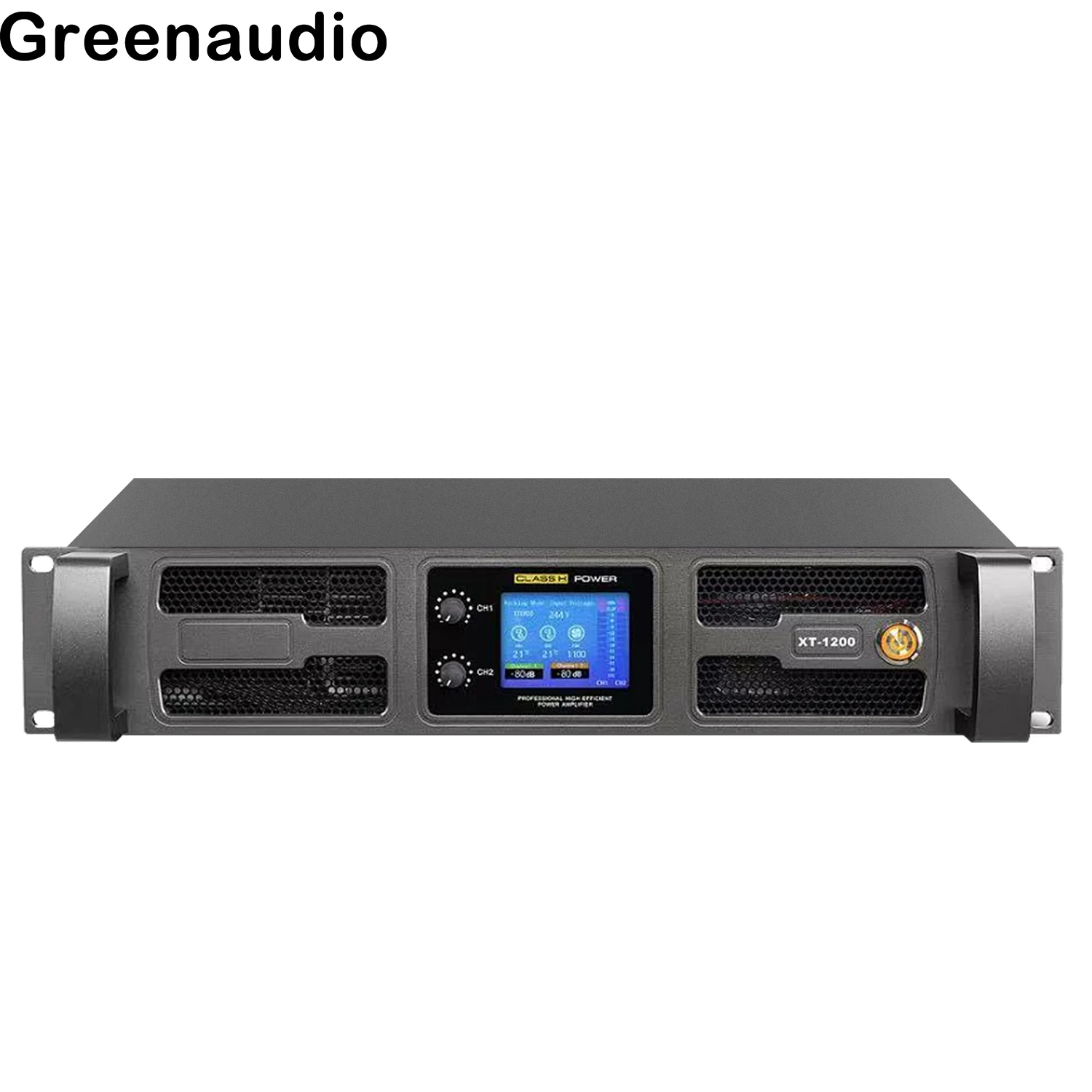 

GAP-XT12 KTV Home Stage Audio System 2 Channel Professional Amplifiers Professional 2*1200w/8Ω Power Amplifier With LCD Display