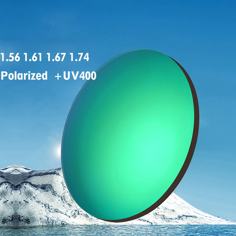 Vcka 1,56 1,61 1,67 polarisierte uv400 verschreibung pflicht ige myopie optische sonnenbrille linse asphärische brillen gläser spiegel bunte beschichtung – Detail 2