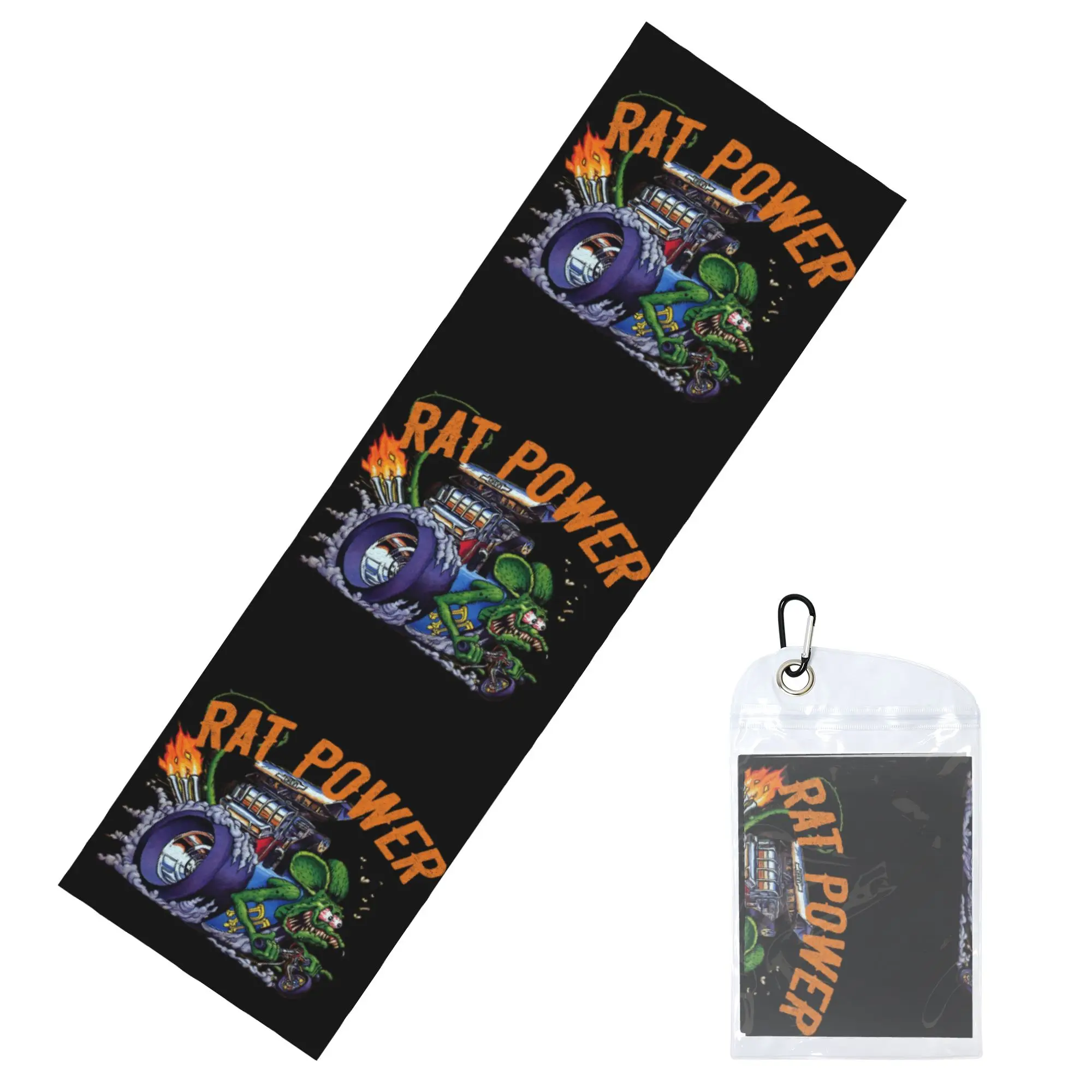 Rat Fink Cold Exercise Towel Face Towel Quick Drying Cartoon Animation Sports Breathable Cold Towel