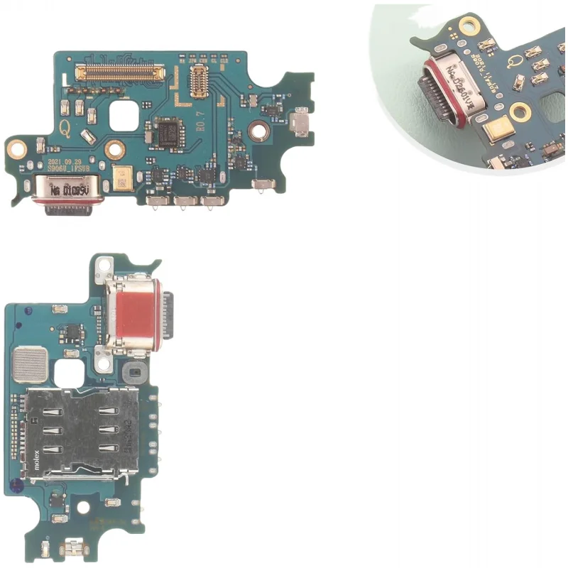 

USB-порт для зарядки, док-станция, плата зарядного устройства, гибкий кабель для Samsung S22 Plus SM-S906U, замена порта зарядки с инструментами
