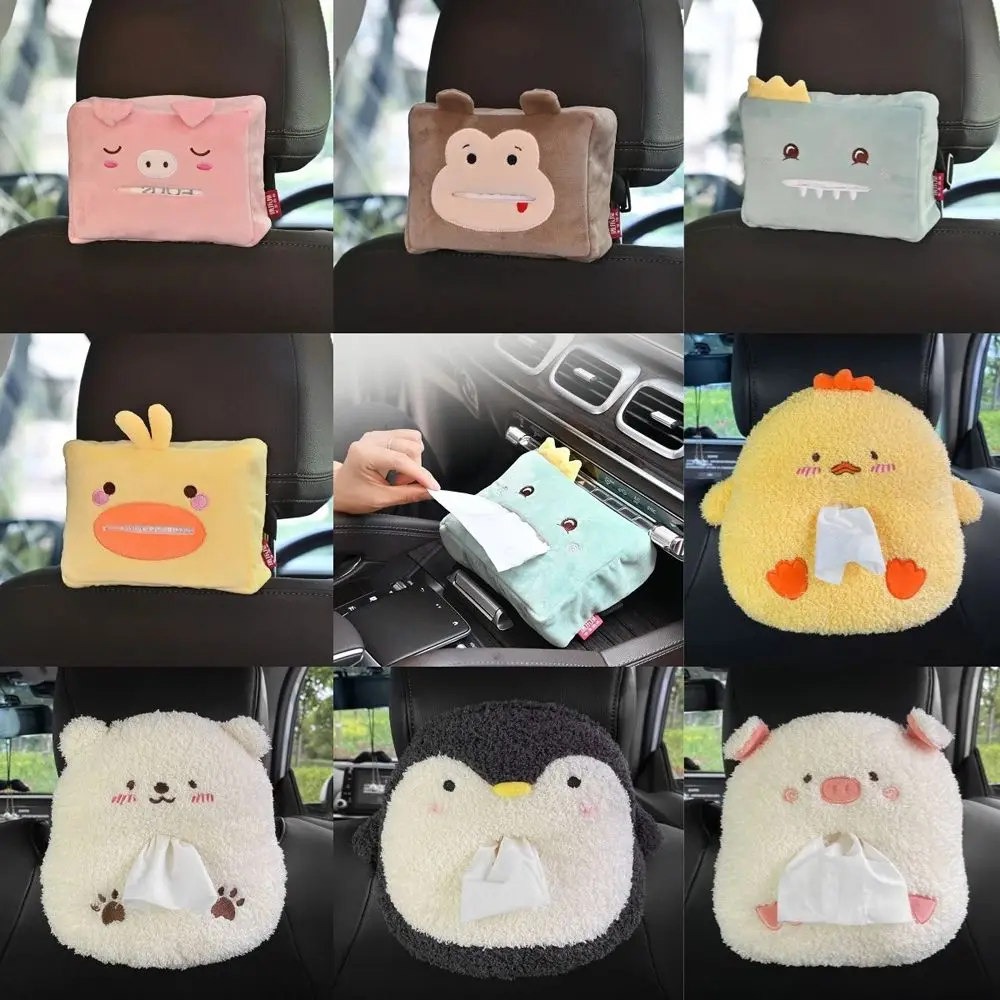 Soft Cartoon Monkey Cute Animal Cartoon Napkin Paper Towel Case Paper Towel Holder Napkin Holder Tissue Box Car Tissue Holder