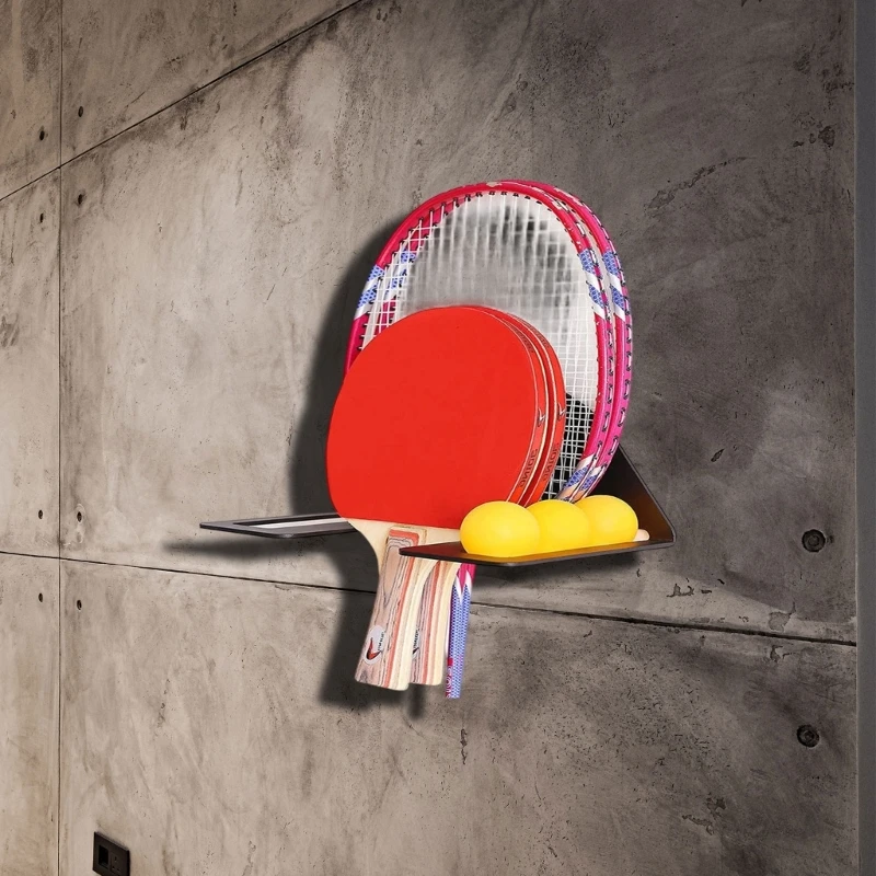 

Держатель ракетки для настольного тенниса Настенная стойка для дисплея и хранения большой емкости