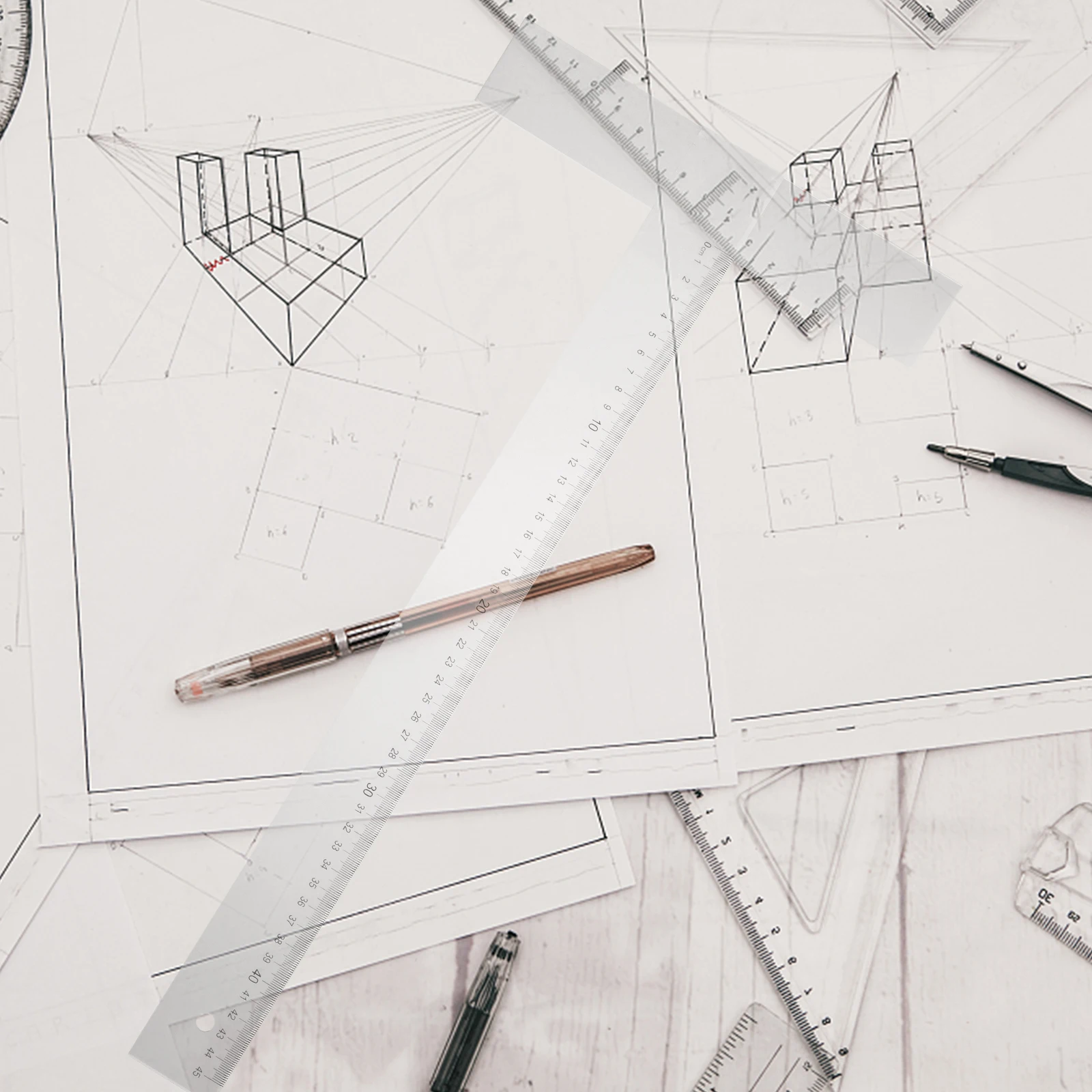 أداة قياس 18 بوصة مسطرة صياغة متينة لرسم النجارة والنجارة 18 بوصة