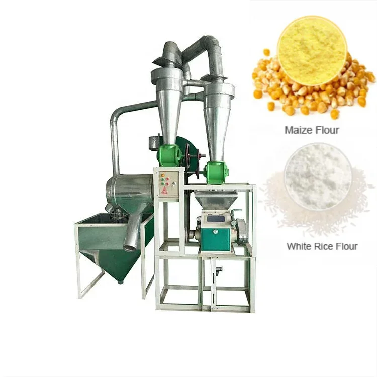 100-500kg/h  Wheat Maize Corn Flour Mill Plant/ Flour Mill With Roller Body /Wheat Corn Four Milling Machine Super Fine Flour