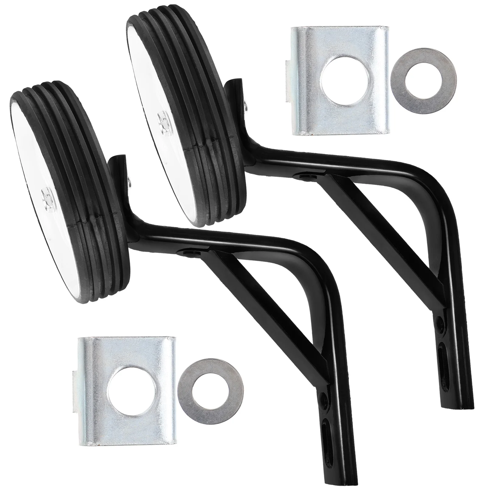 1Pair Kids Bike Training Wheels Steel Plastic Bike Auxiliary Wheels Durable Stable for Balance Learning Training Wheel