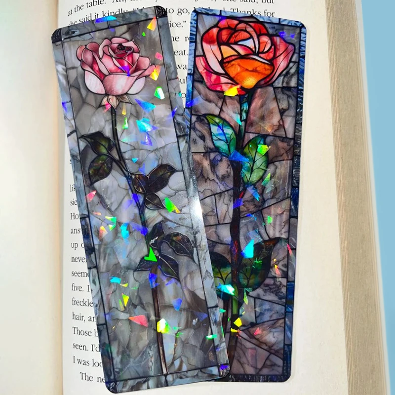 1Pc Rose Bookmarks Fillers Gifts For Book Lovers Bookworms Family Office Supplies Reading Markers