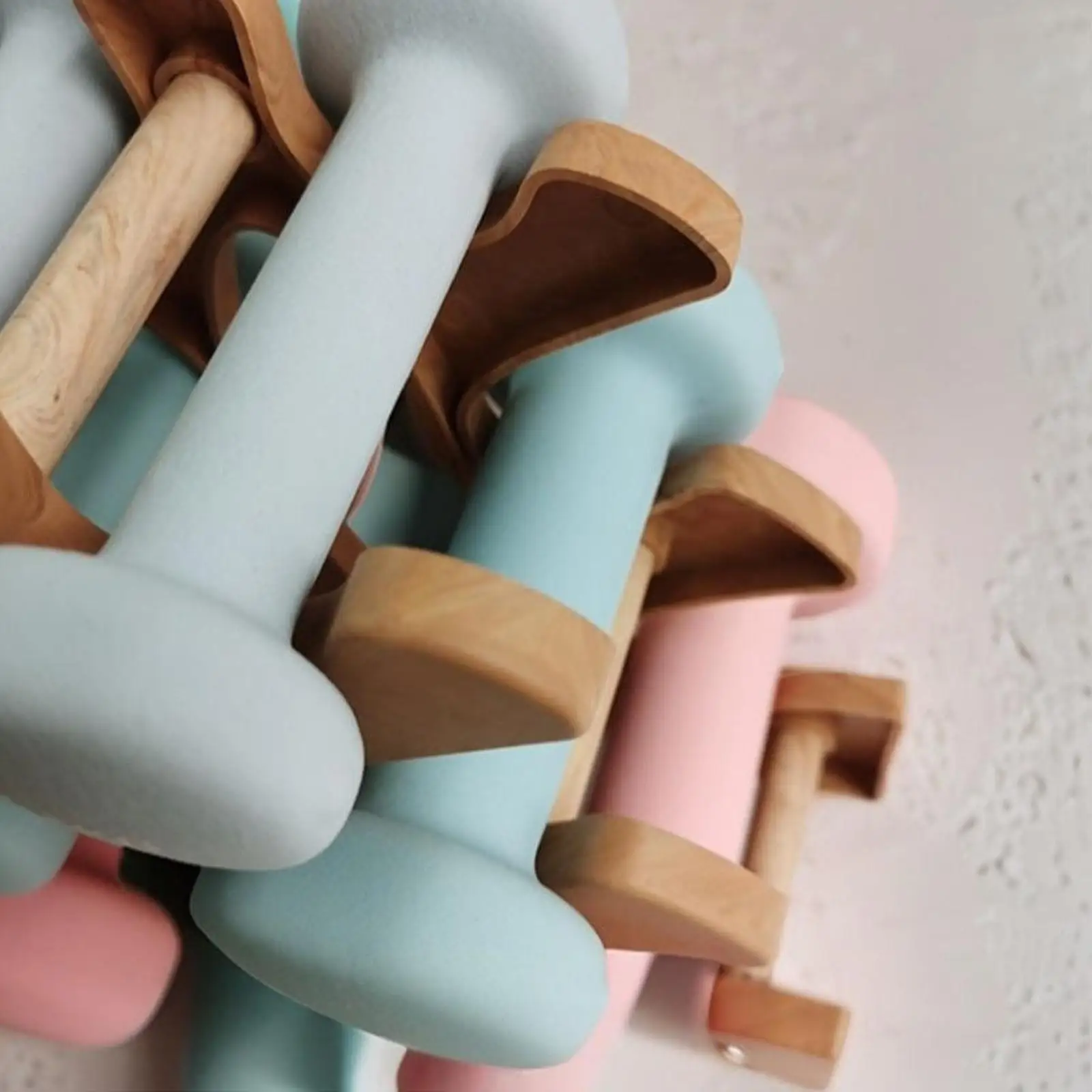 Dumbbells Rack Heavy Duty Three Tier Weight Holder Nonslip PP Material Stable Stand for Home Gym Accessories