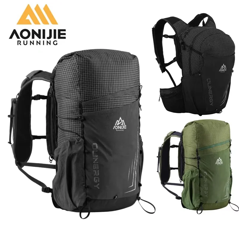 AONIJIE Black C9110 C9111 20L 30L Sports Running Off-Road Backpack Daypack Travel Bag for Trekking Climbing Camping 2L Water Bag