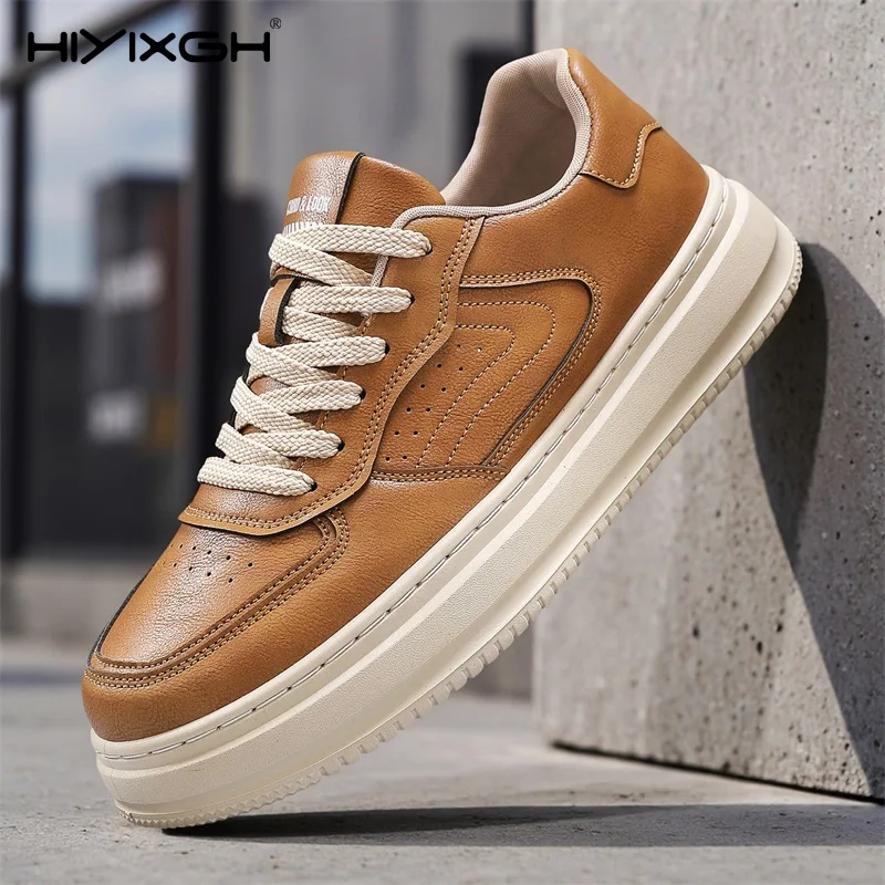 

Мужская обувь Кроссовки на платформе Скейтборд Повседневная мода Уличная кожаная походная спортивная обувь для бега Мокасины Дизайнерский роскошный теннис