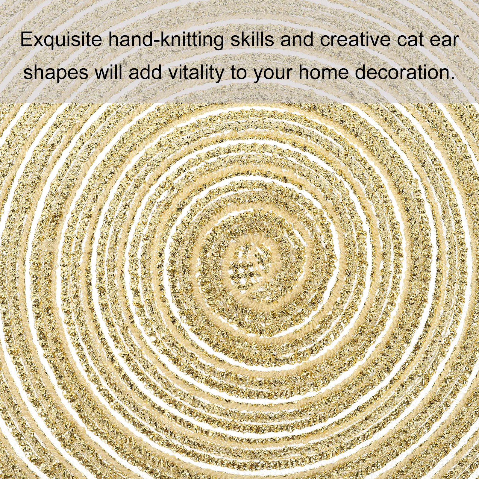 

4Pcs Cotton Rope Placemats Heat Insulation Non Slip Woven Table Mats Practical Anti Scald Dining Home Decoration