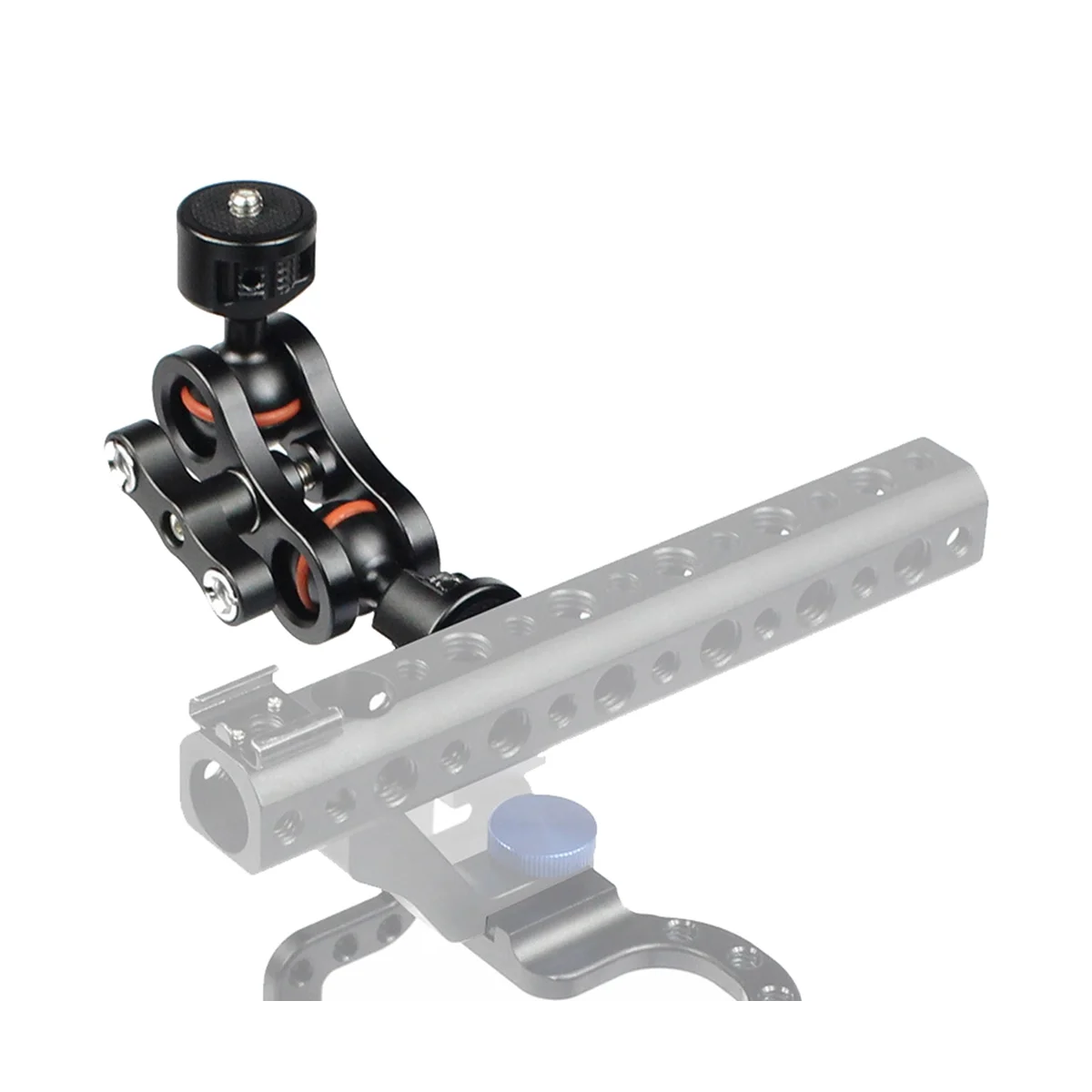 مزدوج الكرة الذراع جبل مزدوج الكرة الذراع جبل 360 درجة تدوير الذراع الكرة جبل كاميرا Gimbal قوس الذراع مع 1/4 بوصة المسمار