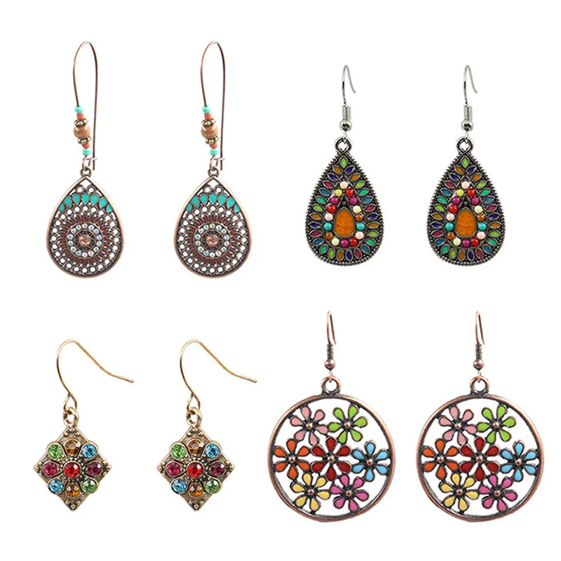 

10pairs/lot Ear Clips European and American Fashionable Perforated Alloy Earrings