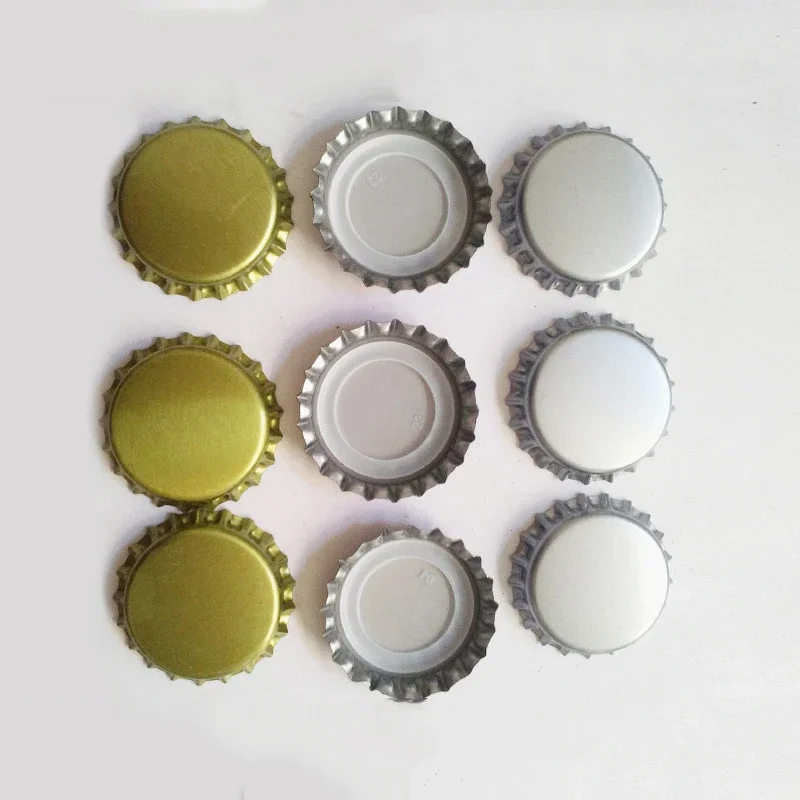 UPORS 100Pcs/Set Beer Cap New Beer Bottle Caps Oxygen Absorbing Seal Crown Caps for DIY Home Brewing Beer Tool Bar Accessories