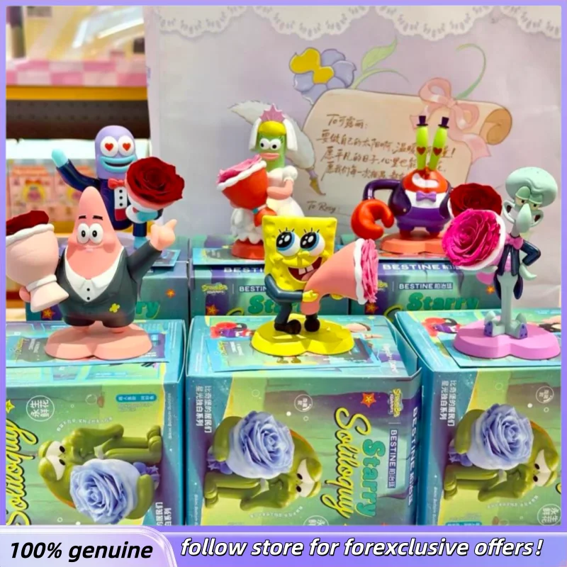 

New Genuine Bikini Bottom Residents Starry Soliloquy Series Blind Box Cute Decorative Ornament As Birthday Valentine Gifts