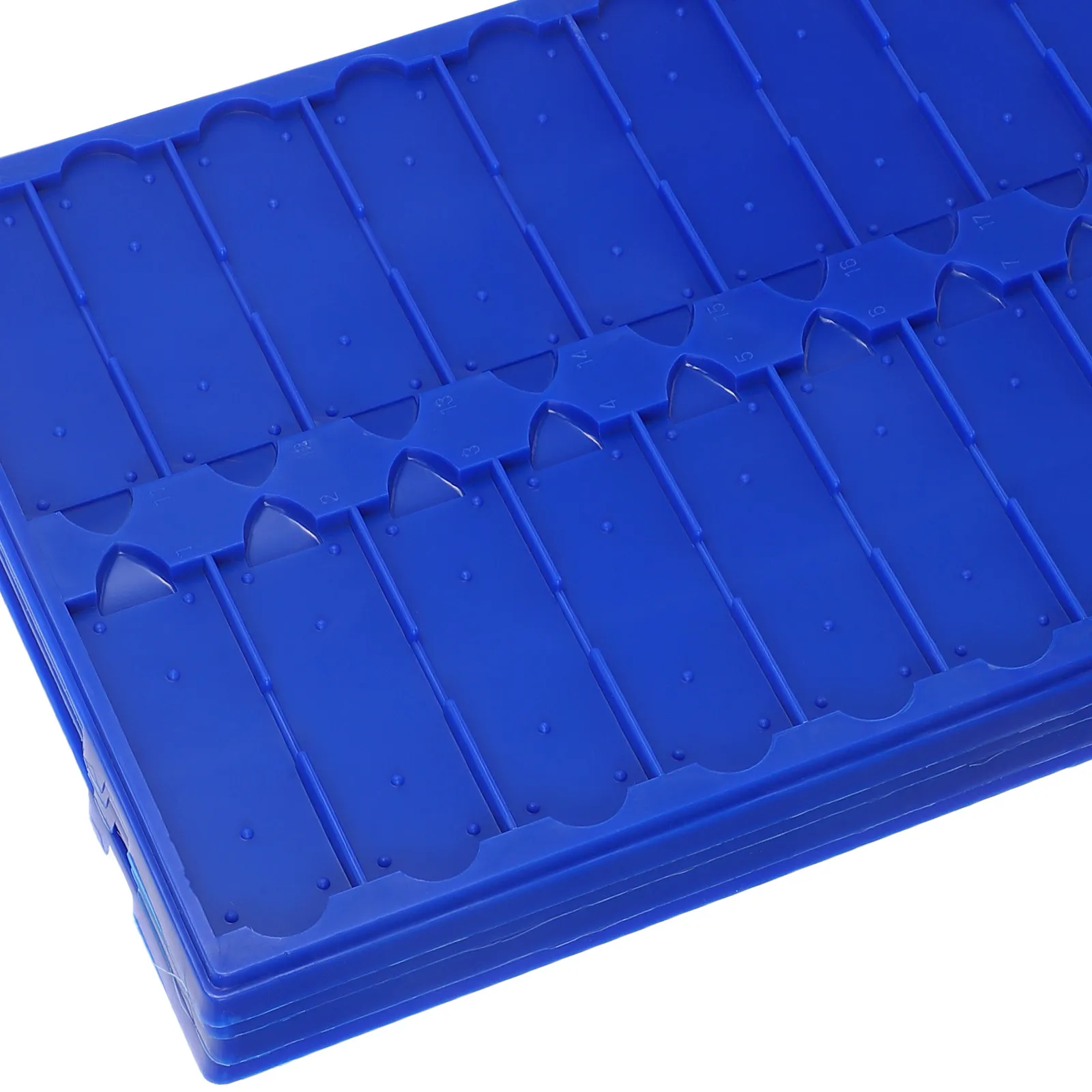 4Pcs Microscope Slide Holder Thickened 20 Slots Drying Board Lab Storage Rack Ventilated Design for Research Teaching