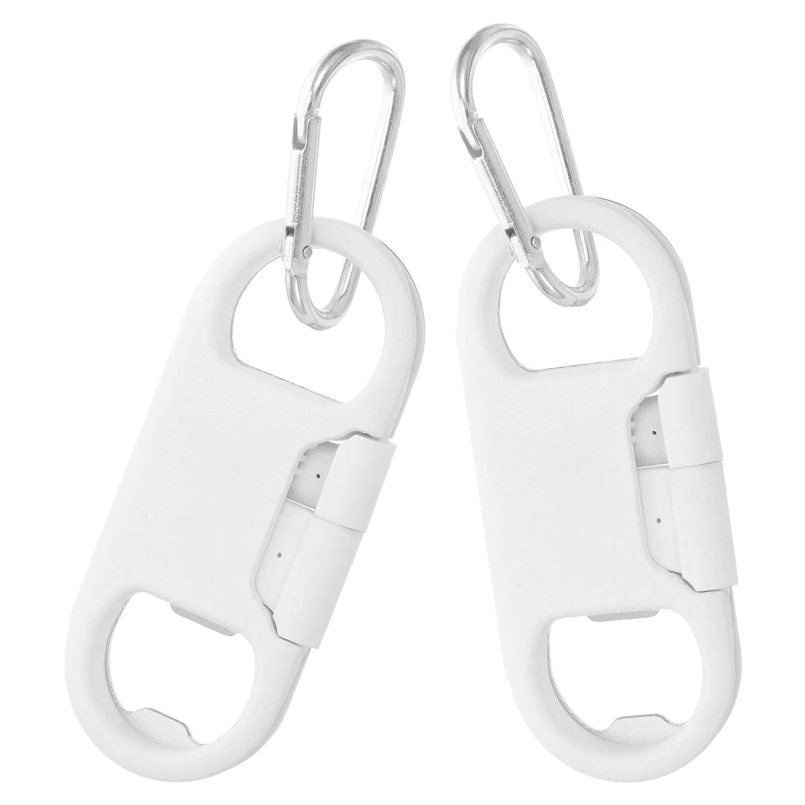 

2Pcs Keychain Data Cable Bottle Opener Phone Charm Creative Key Ring for Car Keys Bag Decoration White Telephone Keyring