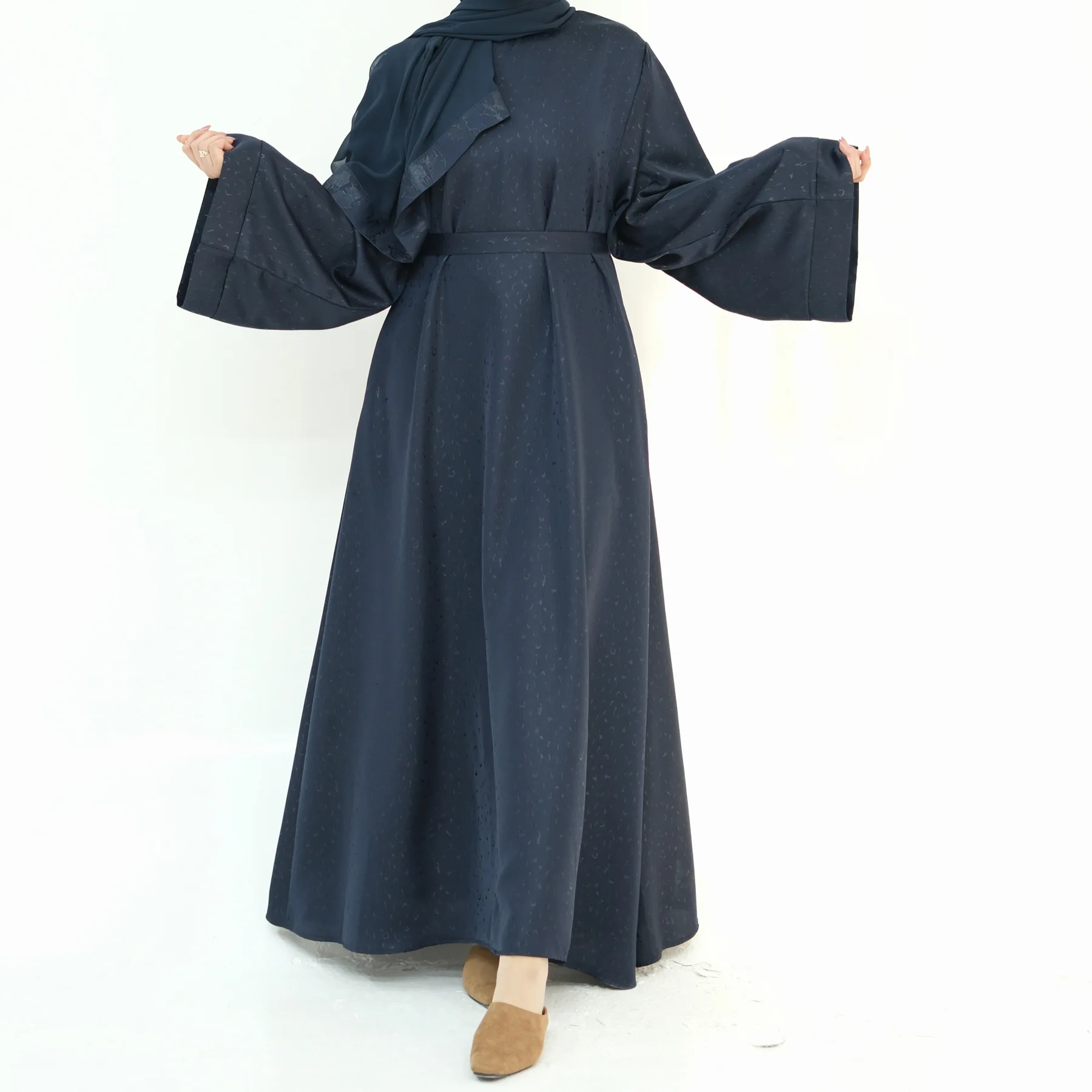 Ramadan luxe dubaï Abaya Jacquard mode musulmane Robe arabe Eid islamique Abayas pour les femmes vêtements de fête turquie Caftan Robe