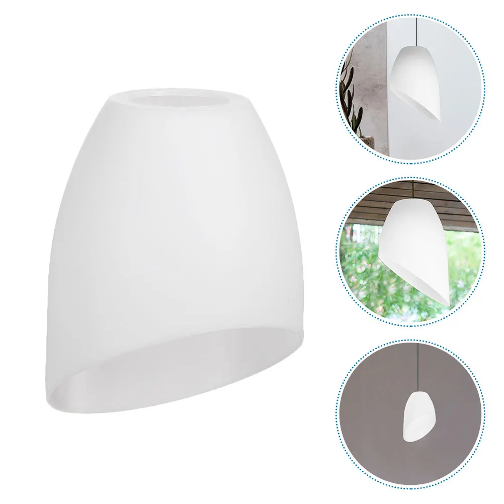 

Horseshoe Lampshade Hole Plastic Lampshade White Plastic Retro Lamp Shades for Ceiling Wall Lights Small Drum Replacement