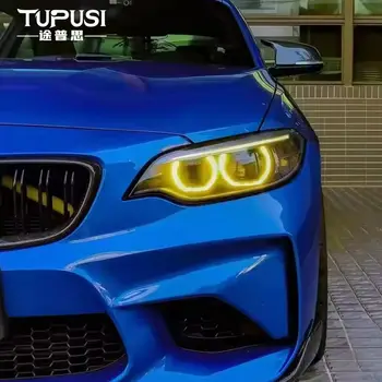 適用於BMW2系F23 F22 M2 M235i M235iX M240i M240iX氙氣頭燈版(2014-2017)的黃色天使眼日間行車燈模組 10 最佳銷售 m235i - №3