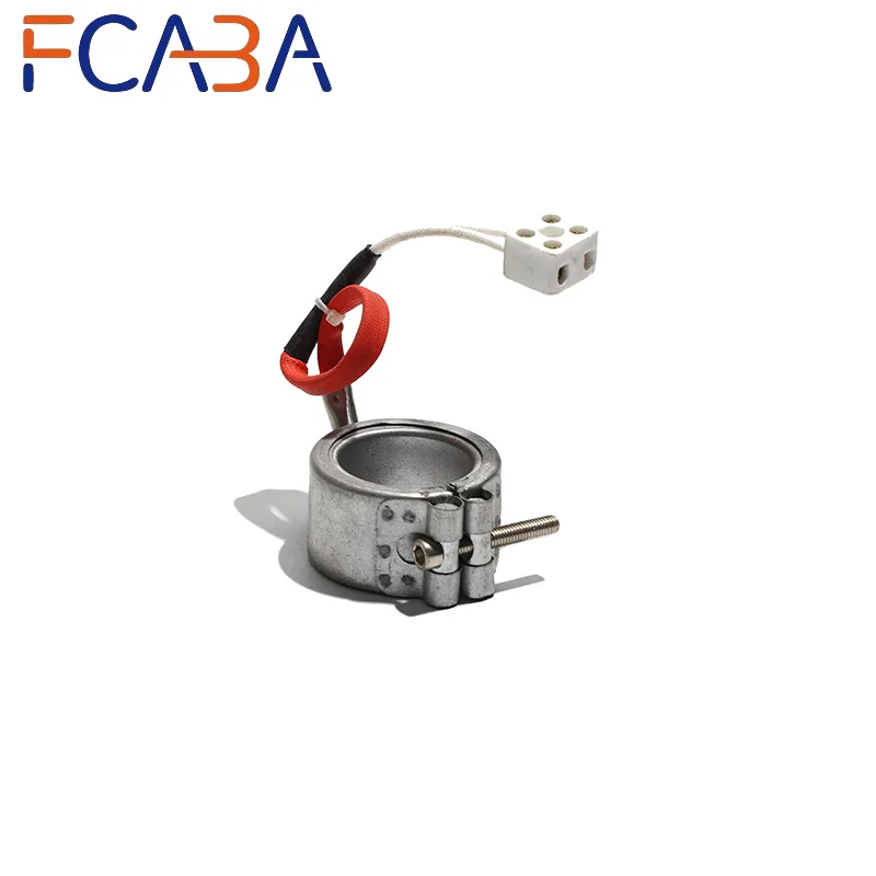 FCABA ID30/40mm 30/40/50/60mm Height Ceramic Band Heater Wire Lead Type for Injection Machine Nozzle 110/220/380V 250W/300W/350W