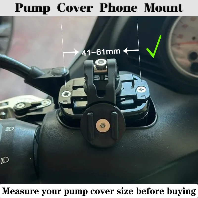 Brake Fluid Cover Mobile Phone Holder Scooter Expansion Oilcan Cap Mount For Yamaha Tmax Nmax 530 500 Vespa Support
