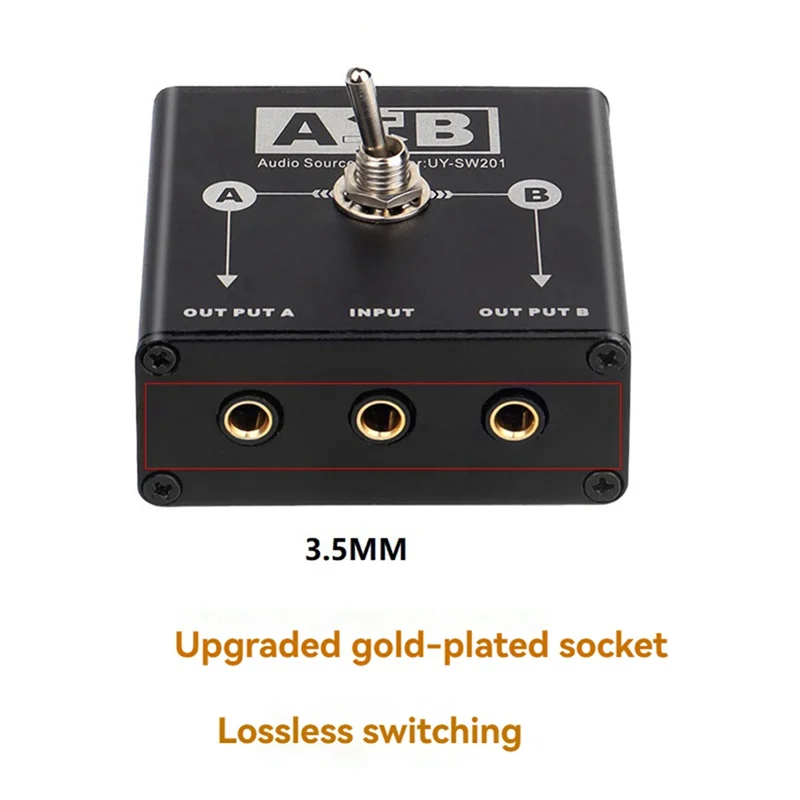 B92B-3,5 Mm Audio Switcher 2 In 1 Out Audio Switcher 2-1 Audio Switch Selector Für Soundkarte Computer