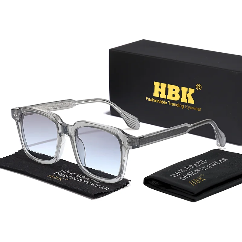 HBK New Fashion Retro Sunglasses Man Large Square Frame Sun Glasses Sun Glasses Women Outdoor Travel Party Shopping Eyewear