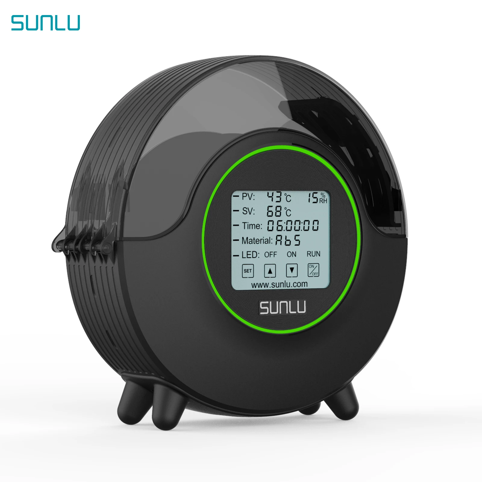 SUNLU S2 Suszarka do filamentu do drukarek 3D, ulepszony pojemnik do przechowywania z funkcją suszenia 360° ° Wentylator grzewczy do suszenia filamentów PLA/PETG/ABS