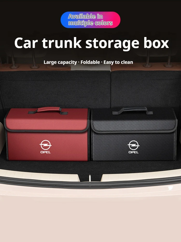 Boîte de rangement de coffre de voiture, organisateur, sac conteneur pliable pour Opel Corsa Insignia Mokka Vectra Vivaro Grandland Astra Zafira