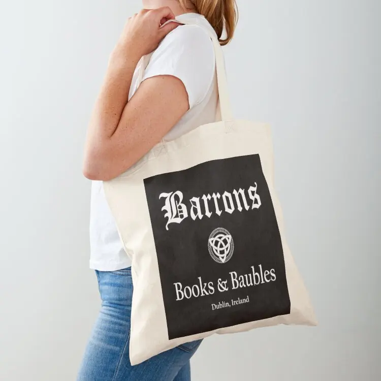 

Barrons Books and Baubles Tote Bag shopping cart bags the tote bag Canvas shoulder bag tote custom