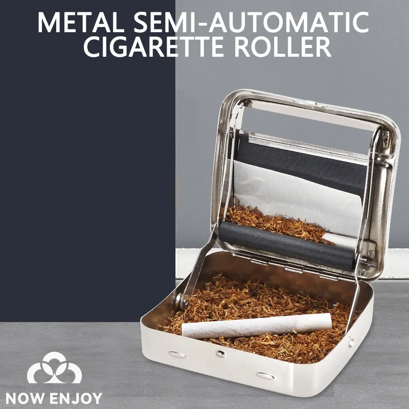 

70/78/110mm Paper Rolling Machine Tobacco Box Kit Semi Automatic Cigarette Maker for Storing Lighter Smoking Pipe Accessories