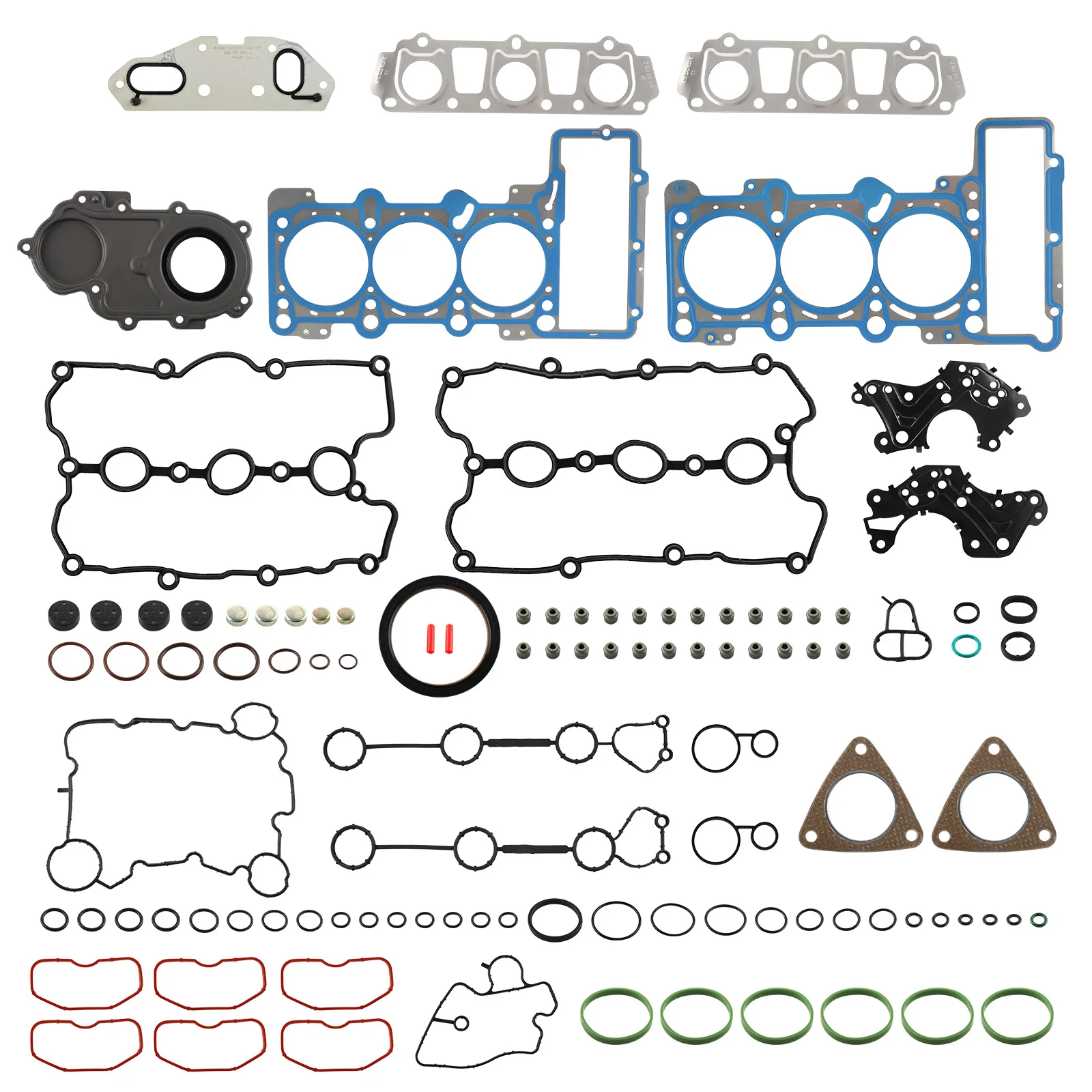 Engine Cylinder Head Valve Cover Gaskets Seals Kit Set for AUDI A6 S5 Q5 Q7 3.0T 06E103149 AG 06E103148AG