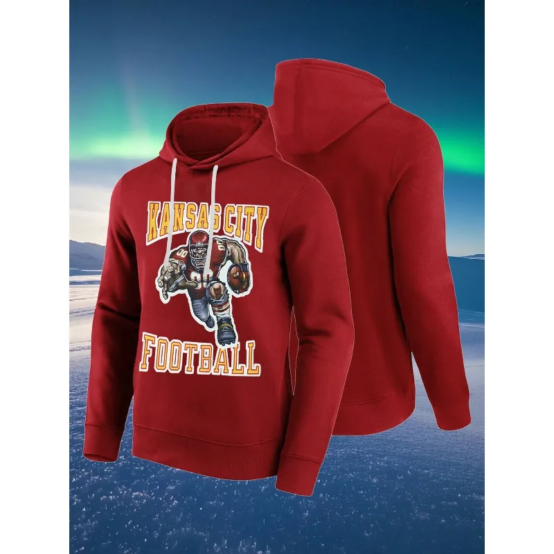 

Мужские флисовые толстовки с капюшоном San Francisco Football, шнурком и карманом-кенгуру, повседневная спортивная одежда стандартной посадки в стиле унисекс