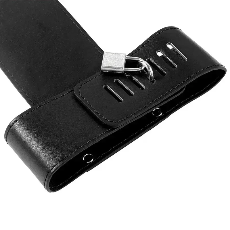 Adjustable PU Leather Bondage Harness for Adult Couples Body Restraint Straps with Back Arm Binder Intimate Role Play Accessory 6