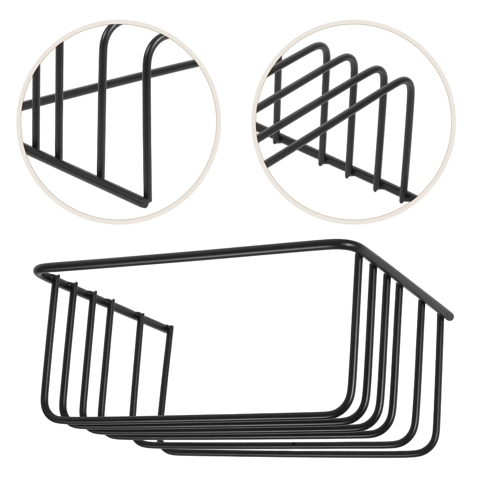 

Countertop Cutting Board Holder Multifunctional Kitchen Organizer Rack for Pot Lids and Knives Heavy Duty Moisture Resistant