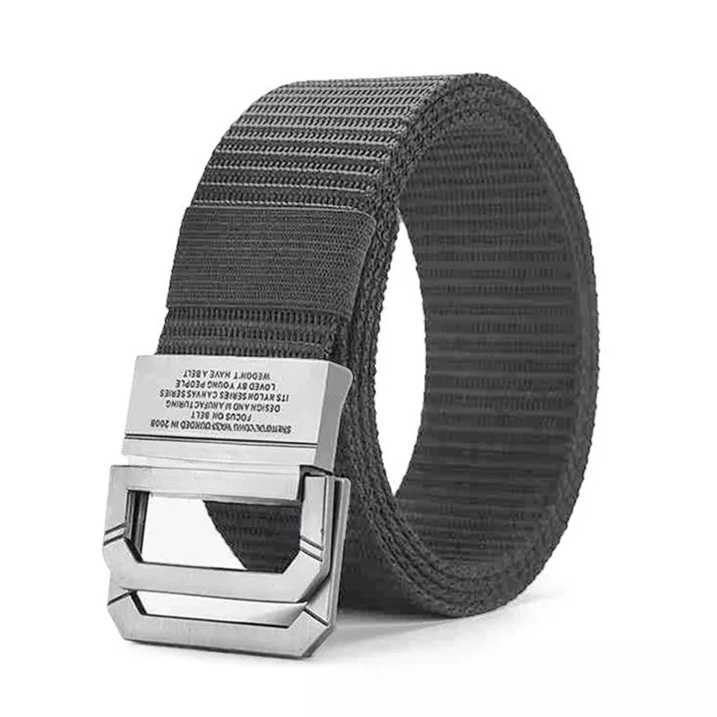 حزام جينز بتصميم بسيط على الموضة للرجال حزام رياضي عسكري من نسيج النايلون قماش يومي كاجوال cinturino بيلي