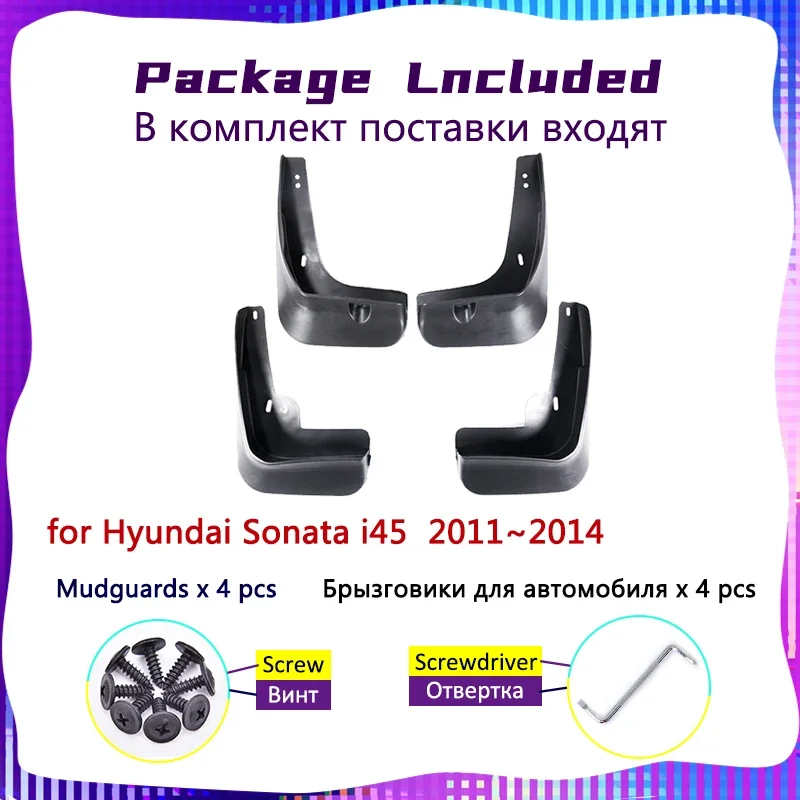 Mudguards for Hyundai Sonata i45 YF 2011 2012 2013 2014 Car Mudflaps Splash Guards Mud Flaps Front Rear Wheel Fender Accessories