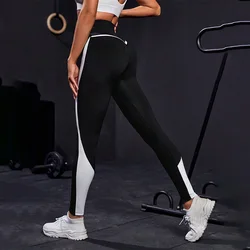 Colorblocked High Waist Yoga Pants Leggings for Women Tummy Control Workout Leggings for Women