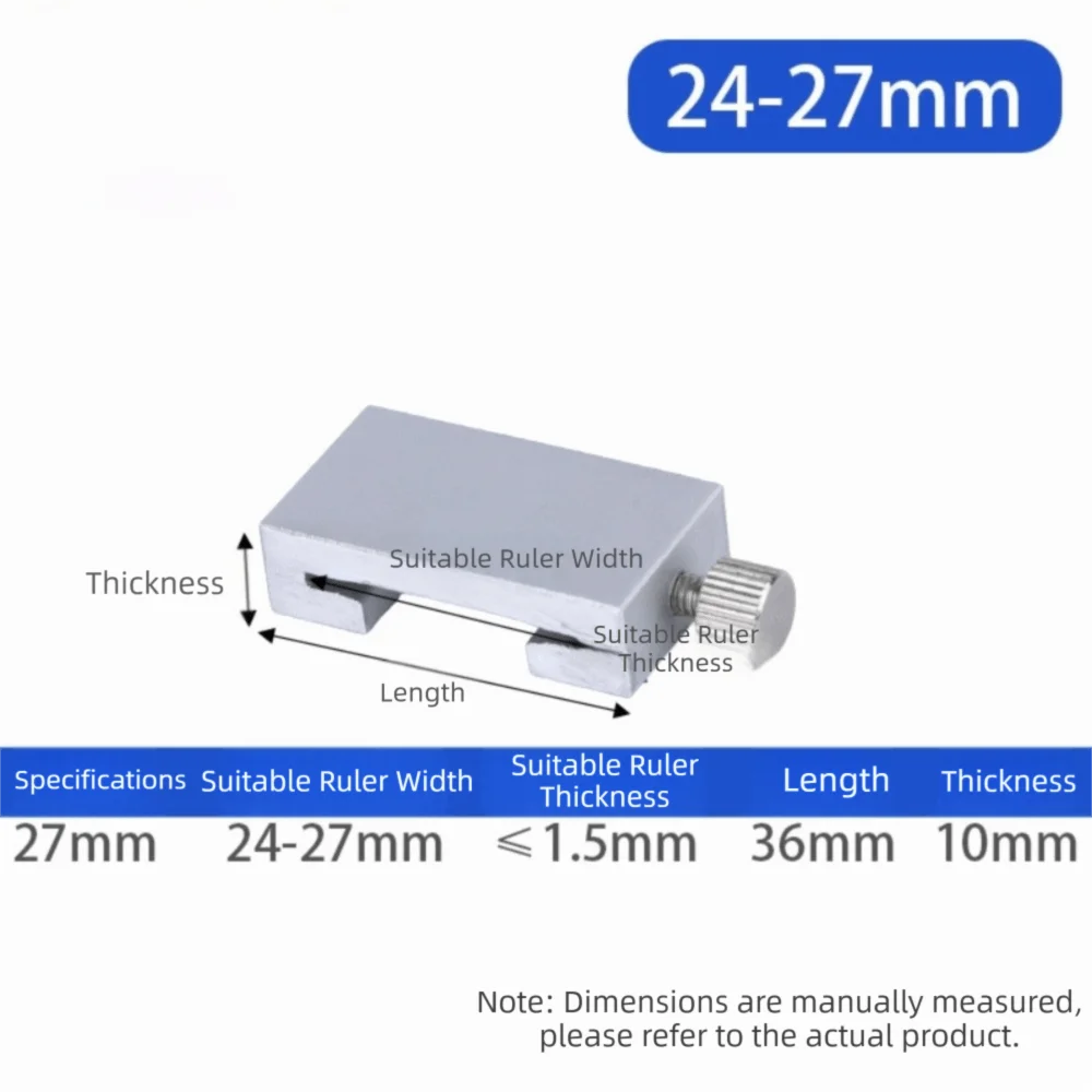Steel Positioning Limit Block Durable Lightweight Measuring Marking Gauge Adjustable Ruler Scriber Locator Line Marking