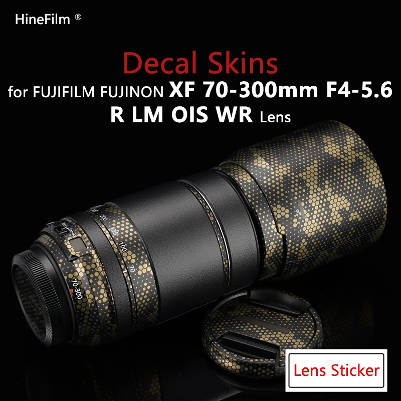 Fuji 70300 Premium Decal Skin for FUJIFILM Fujinon XF70-300 F4-5.6 R LM OIS WR Lens Protector Anti-scratch Cover Film Sticker