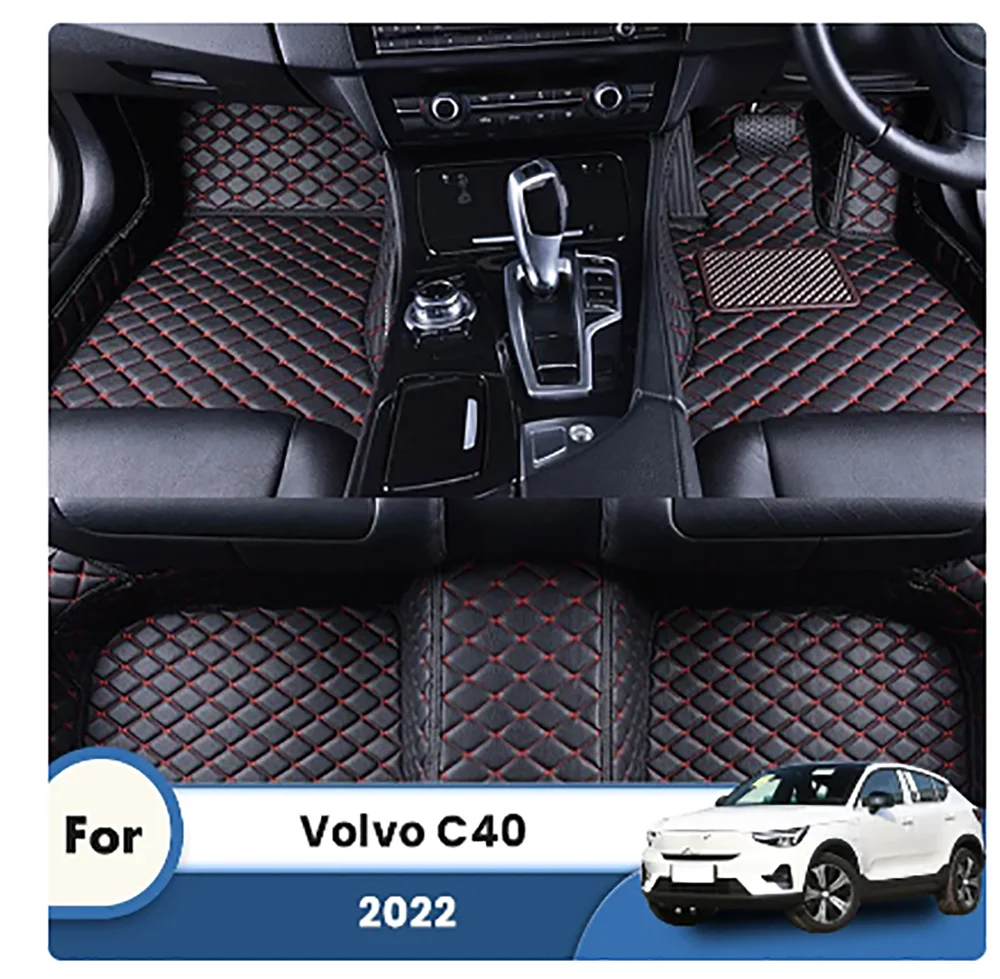 

Для Volvo C40 2023 2022 коврики пользовательский Авто Стайлинг интерьерные аксессуары Чехлы для стоп подкладка для коврика автомобильные RHD коврики автомобильные коврики