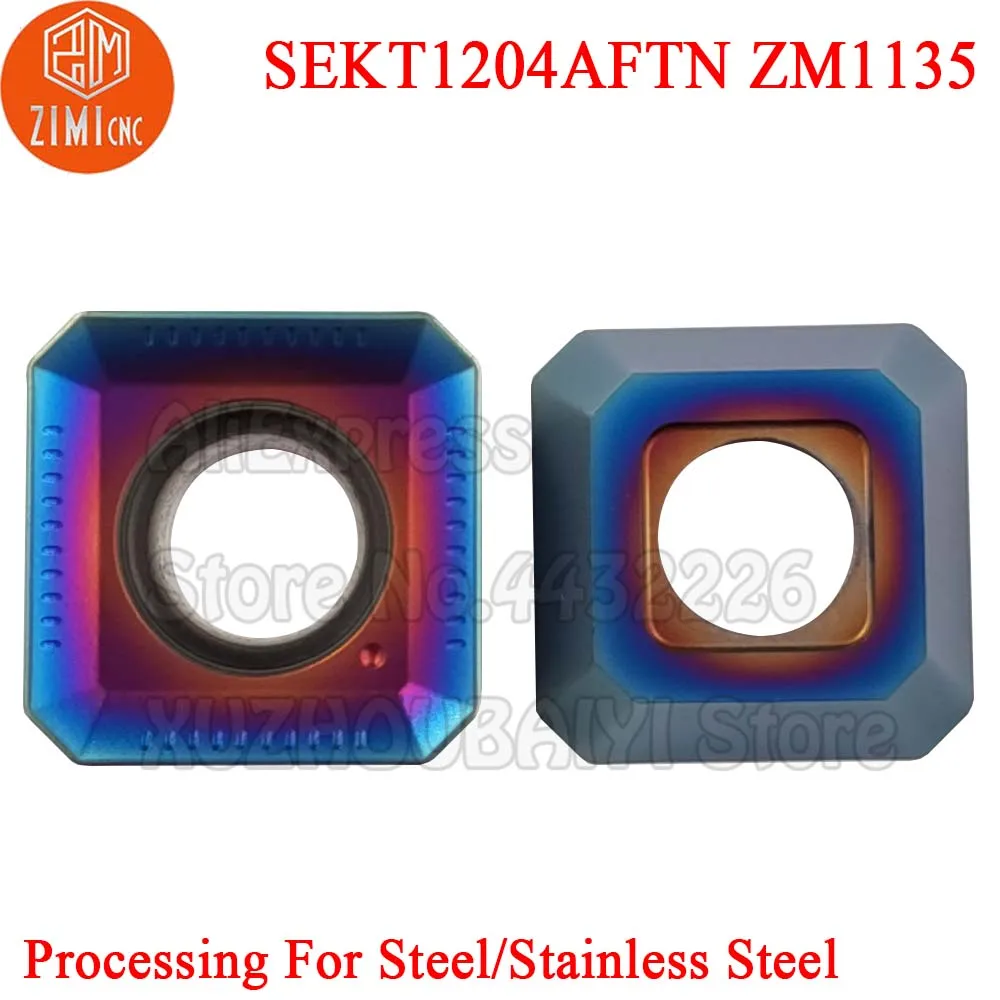 フライス盤用CNCフライス加工,10個,sekt1204aftn sekt1204 aftn zm1135 sekt 1204
