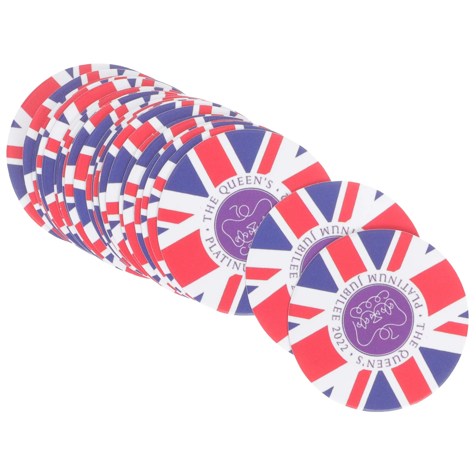 24 peças palhetas de bolo com bandeira do reino unido, decoração de festa, adornos de bolo, acessórios criativos de sobremesa, palhetas de cupcake