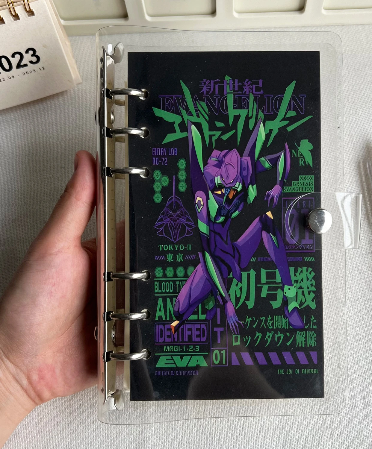 EVA Notebook New Century Evangelion Warrior Initial Machine Peripheral Student Removable Loose leaf Notebook Male Diary