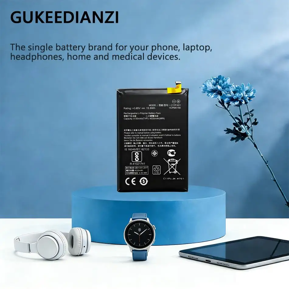 

Надежный источник питания для Asus Zenfone 3 Max Z3 ZC520TL C11P1611, прочный аккумулятор для мобильного телефона емкостью 4130 мАч